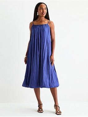 Women’s RoyalBlue Spaghetti Strap Tie Back Midi Dress by Worthington Size Large